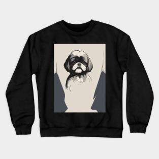 Shih Tzu Dog 1 - Japanese Retro Art Crewneck Sweatshirt